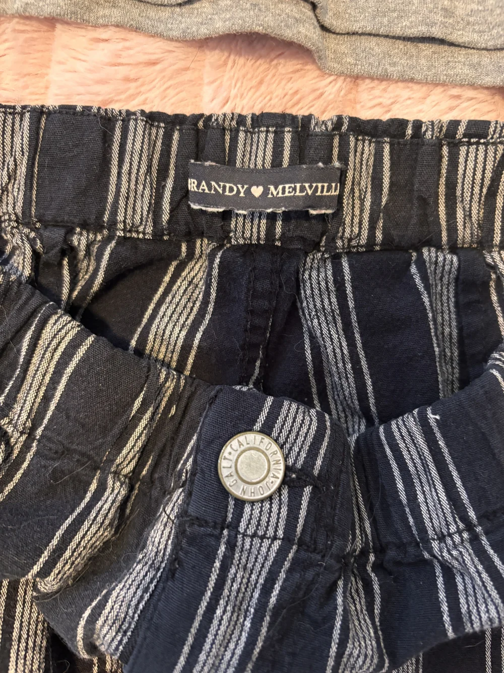 Brandy Melville Black Pinstripe Casual Pants